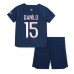 Tanie Strój piłkarski Paris Saint-Germain Danilo Pereira #15 Koszulka Podstawowej dla dziecięce 2023-24 Krótkie Rękawy (+ szorty)
